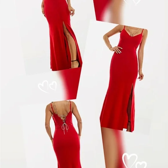 ❤️ NWT Trixxi Red Rhinestone Bodycon Dress – Size 3 – Glam Formal Look! - Picture 1 of 10